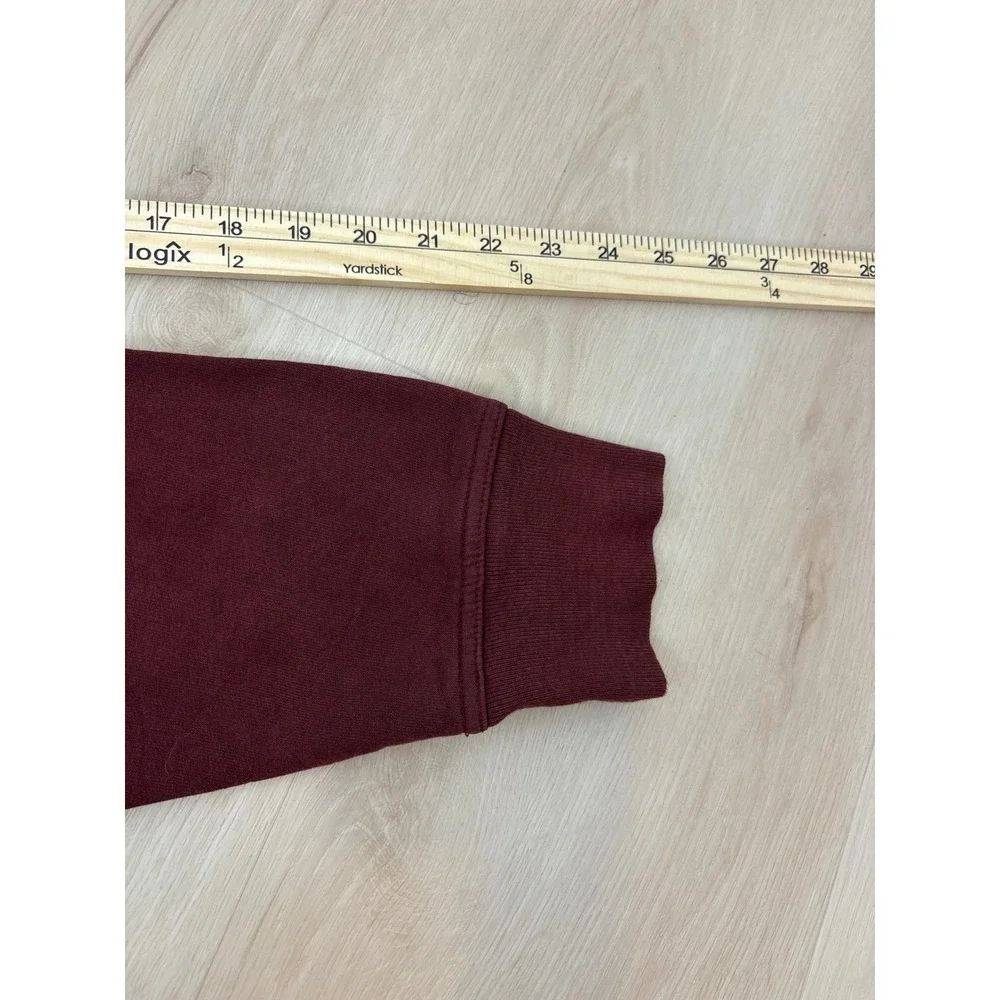 The North Face Hoodie Mens Large Maroon Pullover Fleece Logo Sweatshirt Gorpcore